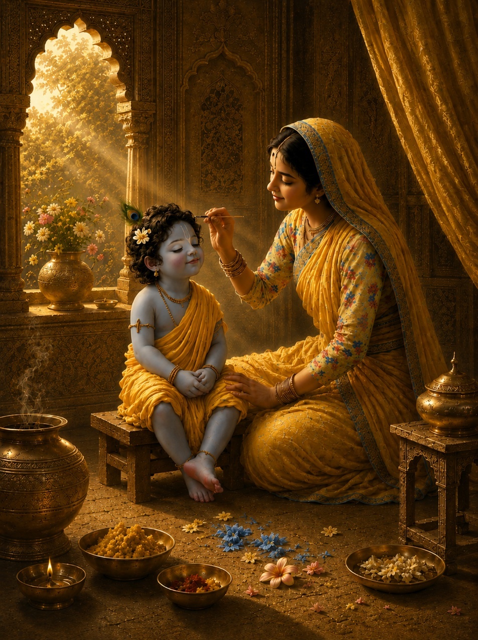 A person painting a child
AI-generated content may be incorrect.
