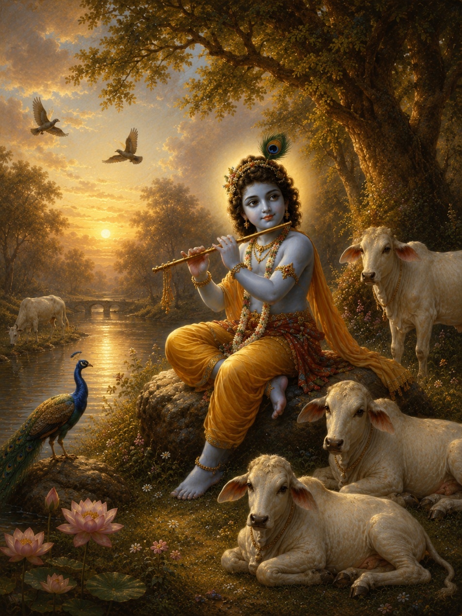 A painting of a child playing a flute
AI-generated content may be incorrect.